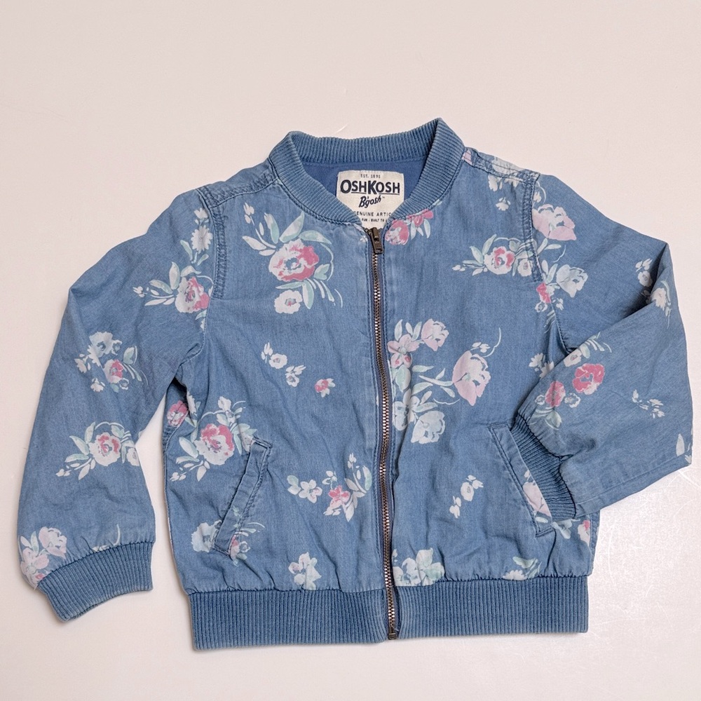 OshKosh B'gosh Floral Bomber Jacket | 3T